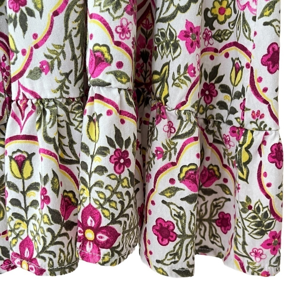 Torrid Ivory Floral Print Challis Skater Dress Size 00 (Size 10 M/L) - Picture 5 of 9